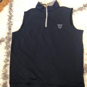 SMALL Peter Millar halfzip VILLANOVA golf vest NWT
